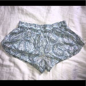 VS Turquoise Paisley Print Sleep Shorts